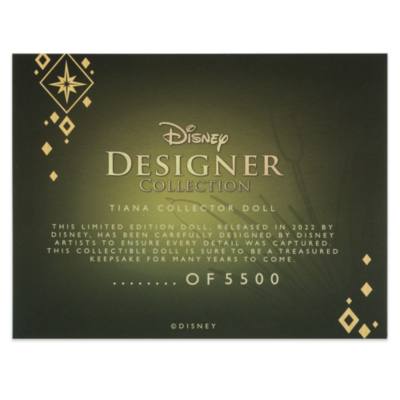 Mu&ntilde;eca edici&oacute;n limitada Tiana, Ultimate Princess Celebration, Disney Store