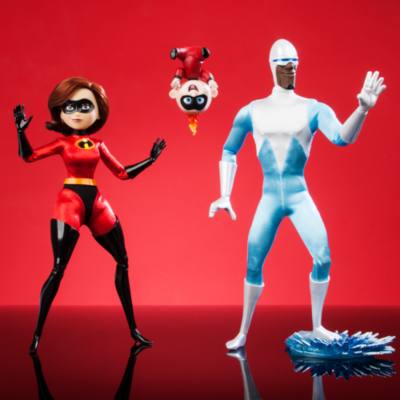 Set mu&ntilde;ecos edici&oacute;n limitada Elastigirl, Jack Jack y Frozono, Los Incre&iacute;bles 2