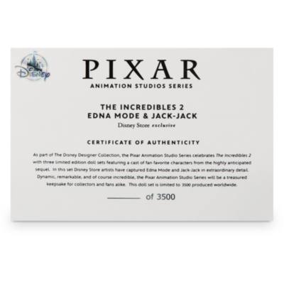 Set de mu&ntilde;ecos Edna y Jack-Jack (edici&oacute;n limitada), Los Incre&iacute;bles 2, Disney Store