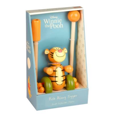 Juguete de empuje en madera Tigger