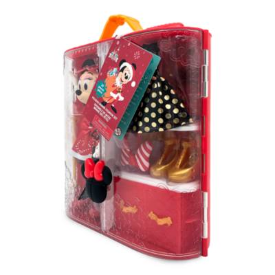 Disney Store Minnie Mouse Doll Holiday Fashion Playset