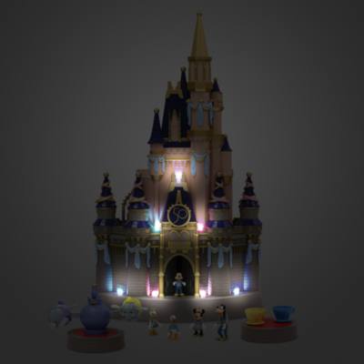 Set juego castillo con luces 50.&ordm;&nbsp;aniversario Walt Disney World, Disney Store