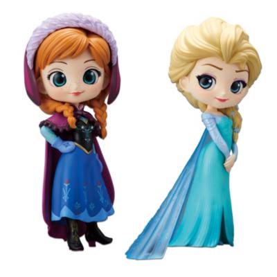 Banpresto Q Posket Anna and Elsa Figurine Set, Frozen