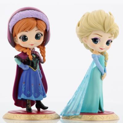 Banpresto Q Posket Anna and Elsa Figurine Set, Frozen