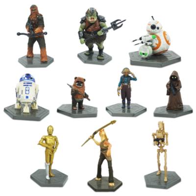 Set juego figuritas droides y criaturas, Star Wars, Disney Store