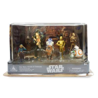 Set juego figuritas droides y criaturas, Star Wars, Disney Store