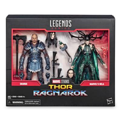 Hasbro Duo de figurines Skurge et Hela articul&eacute;es 15&nbsp;cm, Marvel Legends