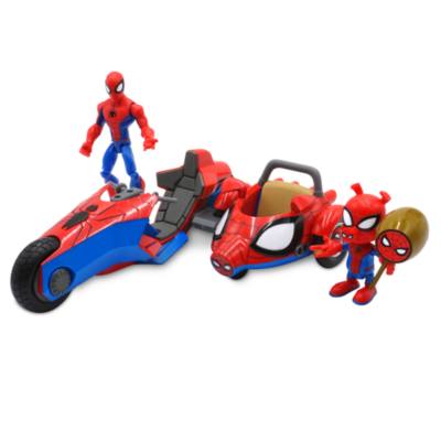 Disney Store Marvel Toybox Spider-Man and Spider-Ham Action Figure Bike Playset