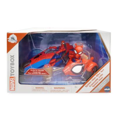 Disney Store Marvel Toybox Spider-Man and Spider-Ham Action Figure Bike Playset