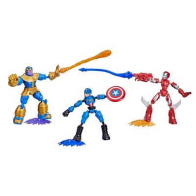 Hasbro Captain America & Iron Man vs. Thanos  Bend and Flex Figures