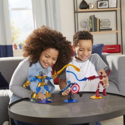 Hasbro Captain America & Iron Man vs. Thanos  Bend and Flex Figures
