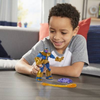 Hasbro Captain America & Iron Man vs. Thanos  Bend and Flex Figures