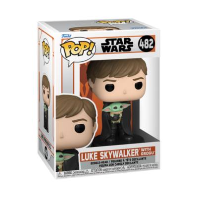 Coppia di personaggi Luke Skywalker con Grogu Funko Pop! Vinyl, Star Wars