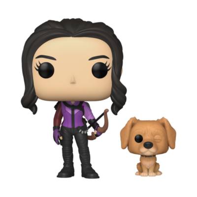 Funko Pop! figura vinilo Kate Bishop con Lucky, el perro pizza