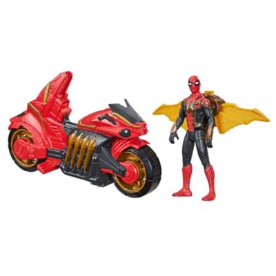 Hasbro - Spider-Man - Deluxe-Spielset aus Jet Web Motorrad und Actionfigur