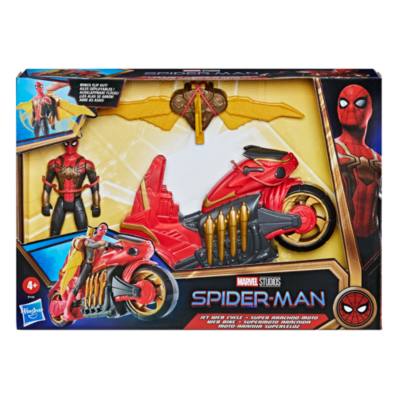 Hasbro - Spider-Man - Deluxe-Spielset aus Jet Web Motorrad und Actionfigur