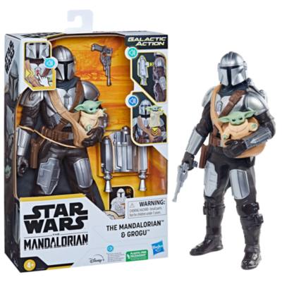 Action figure galattiche elettroniche interattive Il Mandaloriano e Grogu Hasbro