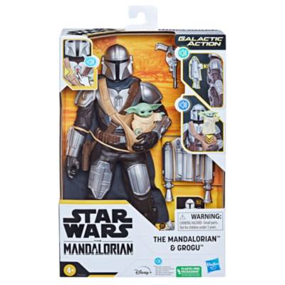 Action figure galattiche elettroniche interattive Il Mandaloriano e Grogu Hasbro