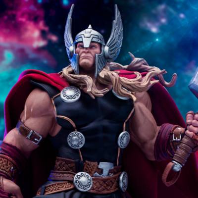 Action figure da collezione Thor Unleashed Deluxe Iron Studios