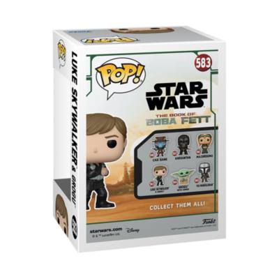 Funko Luke Skywalker and Grogu Pop! Vinyl Figure, Star Wars: The Book of Boba Fett
