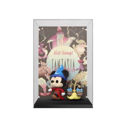 Funko Sorcerer's Apprentice Mickey With Broom Disney100 Pop! Vinyl Figure with Movie Poster, Fantasia