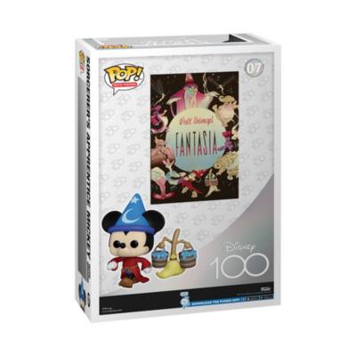Funko Sorcerer's Apprentice Mickey With Broom Disney100 Pop! Vinyl Figure with Movie Poster, Fantasia