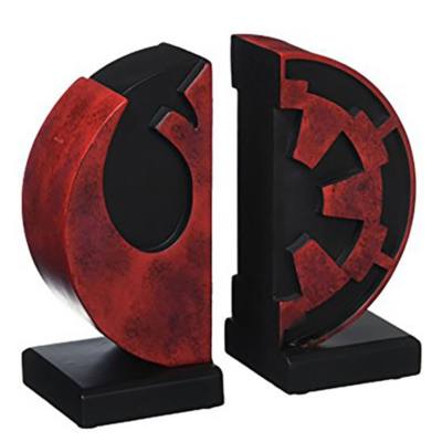 Gentle Giant Star Wars Empire vs. Rebellion Logo Bookends, Set of 2