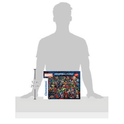 Clementoni | Puzzle Marvel 1000 Pièces Pour Adultes 10 Ans+ | Puzzle Impossible Super-Héros | Illustration Détail Dense | Poster Inclus | 70 X 50 Cm | Jeu Calme Et Concentration | Activité Sans Écran