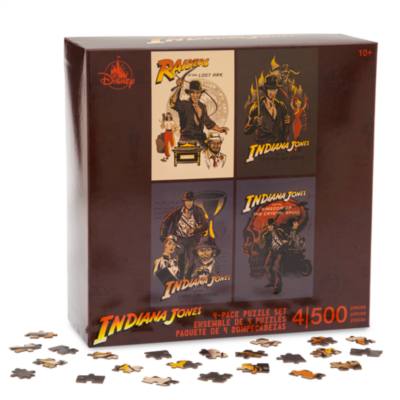 Disney Parks Indiana Jones Four-Pack Puzzle Set