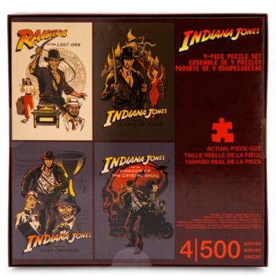 Disney Parks Indiana Jones Four-Pack Puzzle Set