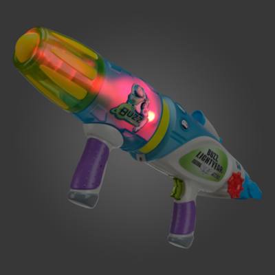 Pistola que brilla en la oscuridad Buzz Lightyear,