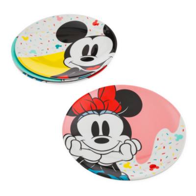 Mickey and Minnie Disney Eats Plates, Set of 4