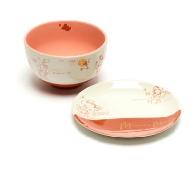 Disney Store Minnie Mouse Sketch Bowl and Saucer