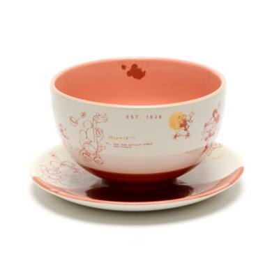 Disney Store Minnie Mouse Sketch Bowl and Saucer