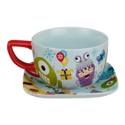 Disney Store Pixar Holiday Mug and Plate Set