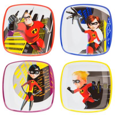 Incredibles 2 Plates, Set of 4