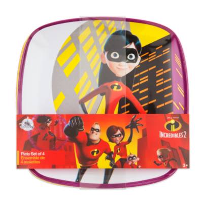 Incredibles 2 Plates, Set of 4
