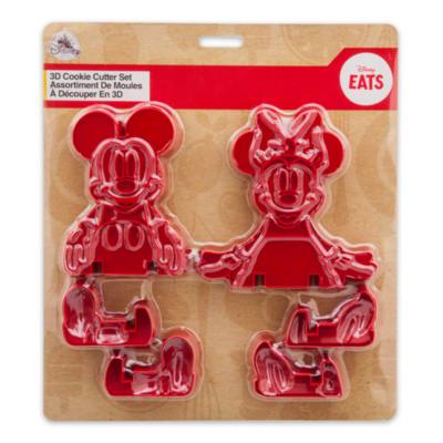 Disney Store Mickey and Minnie 3D Cookie Cutter Set