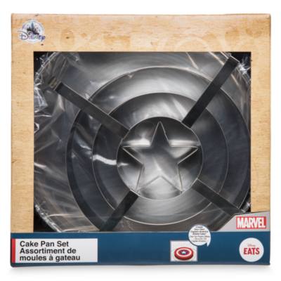 Set molde para bizcochos escudo Capit&aacute;n Am&eacute;rica, Disney Store