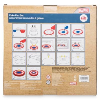 Set molde para bizcochos escudo Capit&aacute;n Am&eacute;rica, Disney Store