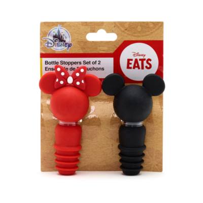 Disney Store Mickey and Minnie Disney Eats Bottle Stoppers, Set of 2