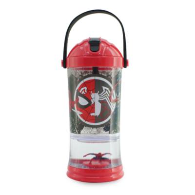 Disney Store Spider-Man Snow Globe Straw Tumbler