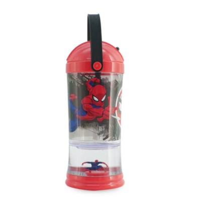 Disney Store Spider-Man Snow Globe Straw Tumbler