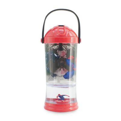 Disney Store Spider-Man Snow Globe Straw Tumbler