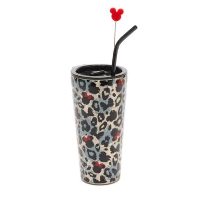 Disney Store - Minnie Maus - Strohhalm-Becher mit Animal Print