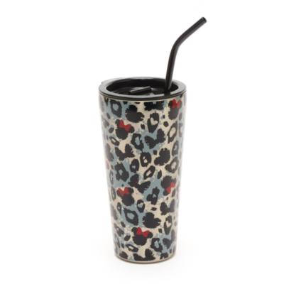 Disney Store - Minnie Maus - Strohhalm-Becher mit Animal Print