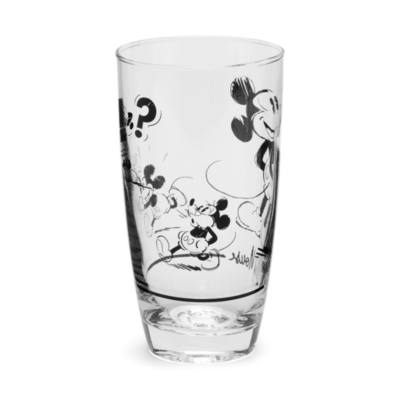 Disney Store Mickey Mouse Signature Glasses, Set of 4
