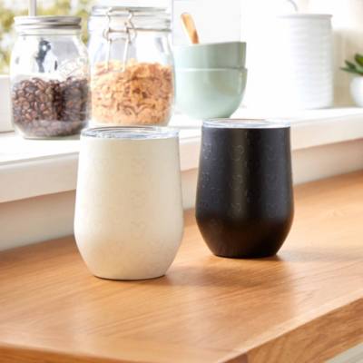 Disney Store Mickey Icon Black Stainless Steel Stemless Cup