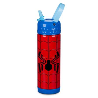 Spider-Man Stainless Steel Water Bottle with Built-In Straw