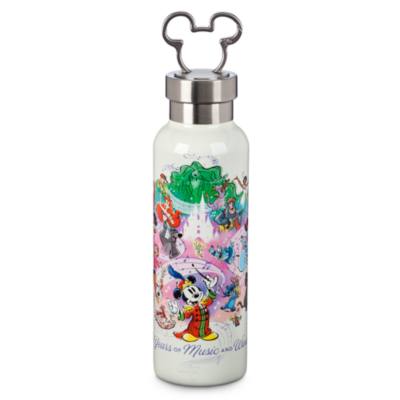 Mickey Mouse and Friends Disney100 Special Moments Cast Member Stainless Steel Water Bottle with Clip